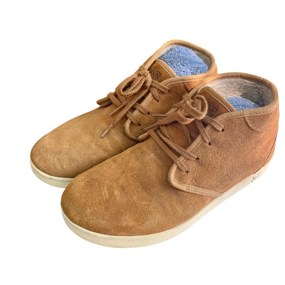 DC Fleece Lined Men\'s Brown Suede Casual Shoes Size 11 main image 10